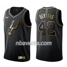 Camiseta Hombre San Antonio Spurs Davis Bertans 42 Nike Negro Golden Edition Swingman